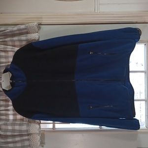 Mens 2 tone fleece zippered jacket